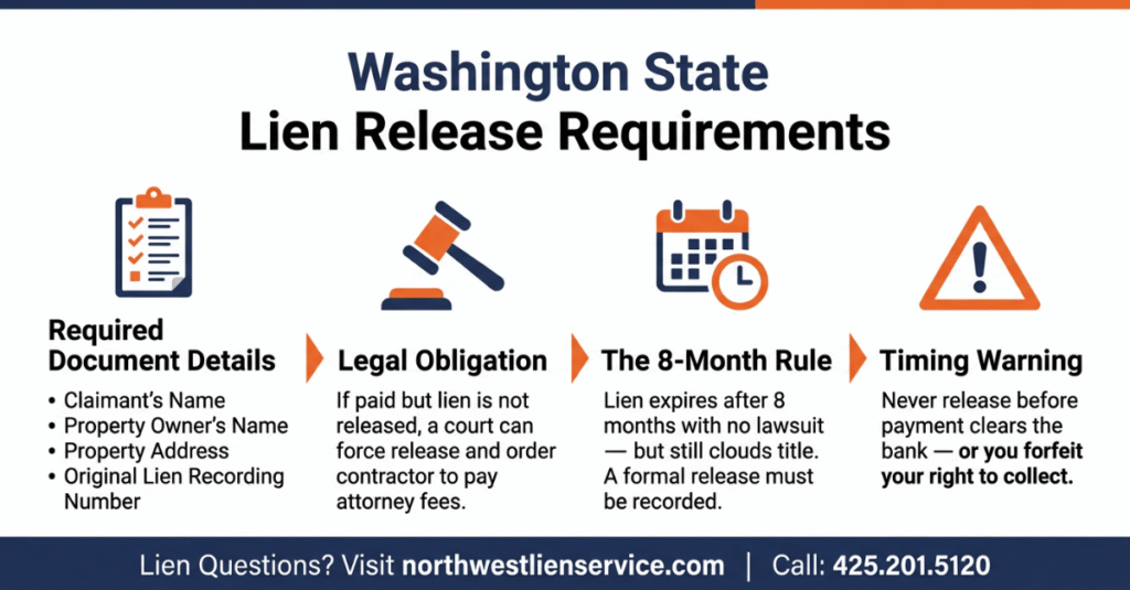 Washington lien release requirements