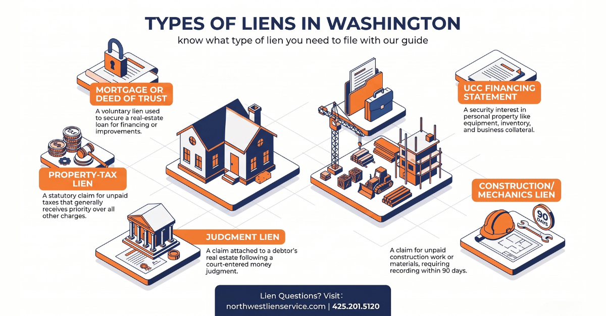 Infographics Guide: Types of Liens in Washington