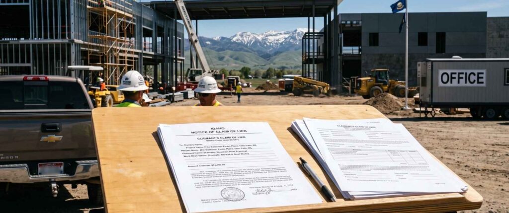 construction site in Idaho - northwest lien service
